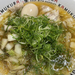 どうとんぼり 神座 大阪国際空港店 - 煮卵ネギラーメン