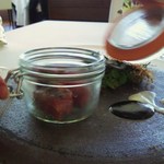 オテル・ド・ヨシノ - 2012熊野牛。燻煙が・・・