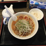 麺辰 - 料理写真:坦々麺とご飯