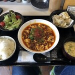 Atto Yuuma - 麻婆豆腐定食唐揚げ付き税込850円