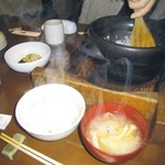 銀平 - 鯛めしにお味噌汁( ´ ▽ ` )ﾉ