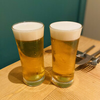 ビストリア 魚タリアン - まずは生ビールで乾杯٩꒰ ˘ ³˘꒱۶