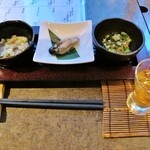 南洲 - お通し＆食前酒の梅酒