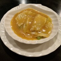 5 鮑の上海蟹味噌ソース炒め