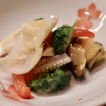 花いち - 酢みそ（サザエ、ゆりね・げそ・パプリカ・ブロッコリ）