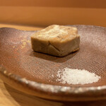 鮨駒 - 蕗の薹焼き豆腐