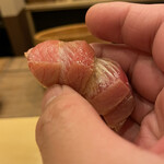 鮨駒 - 大間の鮪蛇腹