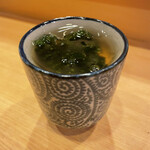 鮨駒 - 茶碗蒸しアオサ餡