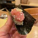 鮨駒 - トロたく巻