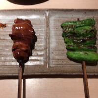 焼鳥 おみ乃 - 血肝　ししとう