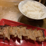 ラアメン博多幕府 - ランチセットの餃子とご飯