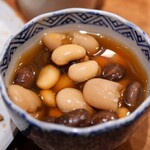 Atsuatsu Rikarika - エビ出汁のひたし豆