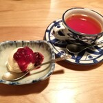 四季の遊 道草 - ランチのセット　アイスと紅茶