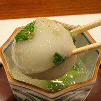 太田なわのれん - 花:吸物（蓮根のすり流し 牛肉のお餅）