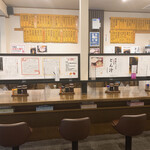 巣鴨ときわ食堂 - 【2021年01月】店内、カウンター席は仕切板が完備されてます。