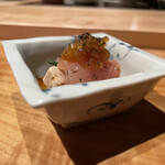 焼き鳥 とりら - 白肝ササミ巻