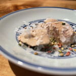 焼き鳥 とりら - 白肝刺し&淡雪塩&錦胡麻&クメールラビット