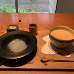 ゼンカフェ - 特製くずもちセット　1,500円
                                　＋カフェオレ
