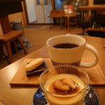 cafe ソノヒノキブン - ブラジル＆プリン