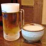 Hanuri - ランチ二東マッコリ＆ビール　＠200 (ﾟ▽ﾟ*)♪