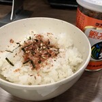 味の太源 - サービスの小ライス。