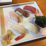 Sushi Omoto - にぎり６貫