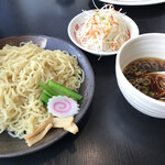 Kou rakuen - つけ麺540円、千切りねぎ110円