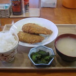 紋蔵 - 鯵フライ定食