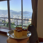 Nagasaki Nisshoukan - 【朝食バイキングコーナー】窓から見える景色がとても良かったです。