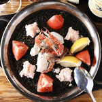 squid ink paella