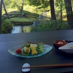日本料理 嘉助 - 朝食はテラスがお勧め