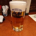 仙台朝市 大黒 - 一杯目の生ビール