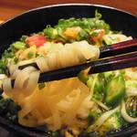 旬菜料理 山灯 - 「さくら井の手づくりめん」：添加物を一切使用していない、山形の桜井めん店のうどん！