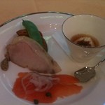 旧軽井沢ホテル音羽ノ森 - 朝食：信州サーモン、ハム、玉子料理