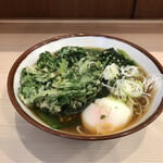 そばの神田 東一屋 - アサソバビンボー！　
      朝そば＋春菊天！　