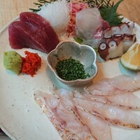対馬のどぐろとイカ活き造り 博多 魚蔵 都ホテル店 - 