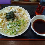 武蔵野 - 豚肉のつけ麺（うどん大盛り・６００円）