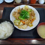 Musashino - 野菜炒め定食（５００円）