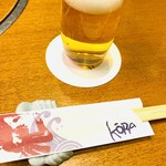 長岡 甲羅本店 - 箸紙と箸置きも蟹
