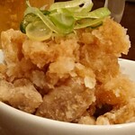 札幌ザンギ本舗 - お通し～鳥皮揚げおろしポン酢