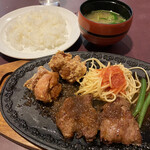 ぎんざスエヒロ - 牛ステーキと唐揚のグリル　@680