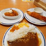 ステーキガスト - カキフライ海老フライ　カレー