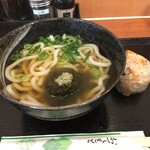 大阪だしのうどん屋 ひろひろ - 昆布うどん+かやくおにぎり