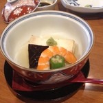 Kisetsu Ryourikingyo - 奥の焼き魚のしたには栗勝、栗にも勝る甘さのカボチャが隠れていました