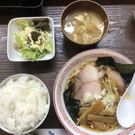 居喰処 光 - 2021/01/28
      本日の日替り ラーメンライス 500円
      ✳︎定食用蟹味噌汁サービス
