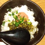 Hakatayasaimakigushigyouzakodawarichuhaikijoumon - 明太高菜のお茶漬け・４８０円