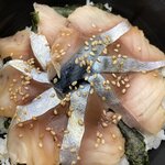 ウチワラベ - 黄金比率合わせ酢！トロ〆さば丼