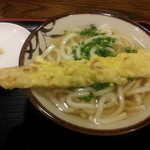 しろくま屋 - かけうどん＋ちくわ天　300円