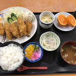 ダイ平 - カキフライ定食税抜1100円。