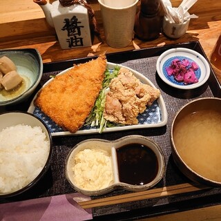 鰺フライ定食 By Caravaggio 一軒炉端 とうきち 八丁堀 ろばた焼き 食べログ